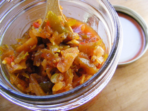 Chow Chow Relish_Green Tomatoes