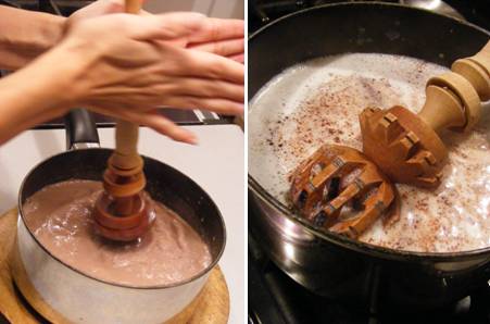 Frothing Mexican Hot Chocolate_ForkFingersChopsticks.com