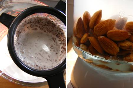 Horchata Strain - Almond Milk - ForkFingersChopsticks