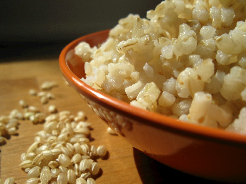 Perfect Brown Rice with Grain - ForkFingersChopsticks.com